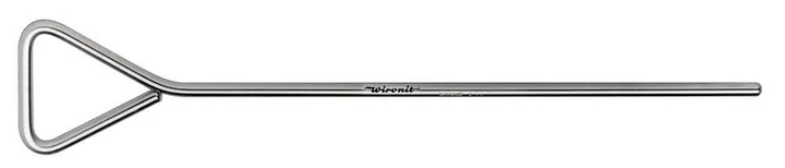 Spatulă Drigalski dreaptă, L 195 mm, oțel inoxidabil Wironit, 1 bucată — Carl Roth, cod KAP1.1