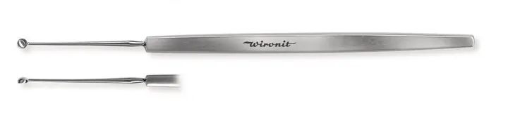 Microspatulă, ascuțită, oțel inox Wironit, L 130mm, Ø2,0mm, 1 bucată — Carl Roth, cod KAP5.1
