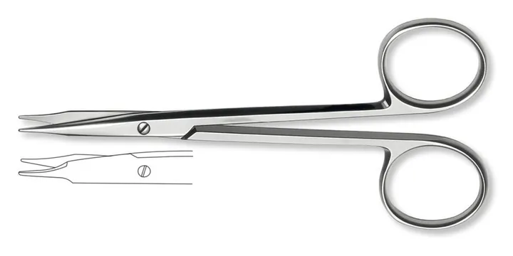 Foarfecă de disecție Stevens, bontă, dreaptă, L 115 mm, 1 bucată — Carl Roth, cod KAT5.1