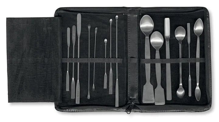 Set de spatule, 14 piese, în husă cu fermoar, 1 bucată — Carl Roth, cod KAT8.1