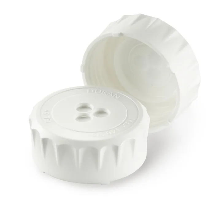 Capace cu filet de ventilație GL 56, DURAN® cu membrană ePTFE, albe, 4 bucată(ți) — Carl Roth, cod KCN3.1