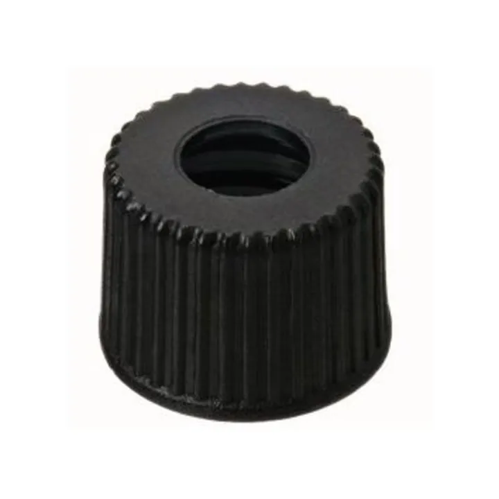 Capace înfiletabile, PP, negre, ND8, cu orificiu Ø 5.5 mm, fără septum, 100 bucăți — Carl Roth, cod KE40.1