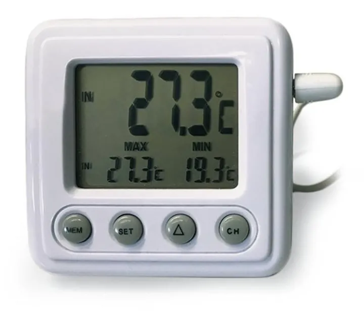 Termometru de interior/exterior, calibrat, domeniu interior/exterior 0-+50/-50-+70 °C — Carl Roth, cod KEC6.1