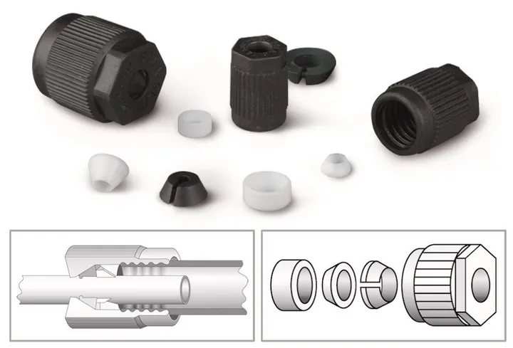 Racord cu șurub de laborator HT, GL 25,, pentru furtun Ø exterior 9.52 / (3/8´´), 1 bucată — Carl Roth, cod KKX2.1