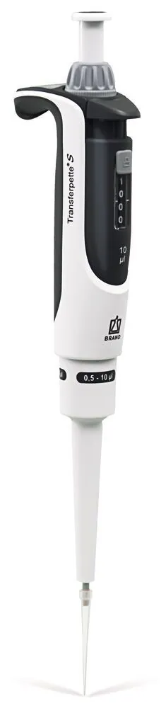Pipetă microlitrică Transferpette® S, 1 canal, variabilă, D-10, 0.5-10 µl — Carl Roth, cod KLY5.1