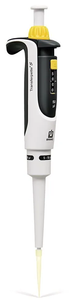 Pipetă microlitrică Transferpette® S, 1 canal, variabilă, D-50, 5-50 µl — Carl Roth, cod KLY7.1