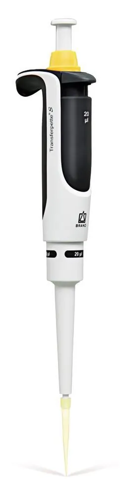Pipetă microlitrică Transferpette® S, 1 canal, fixă, F-20, 20 µl, 1 buc. — Carl Roth, cod KNA4.1