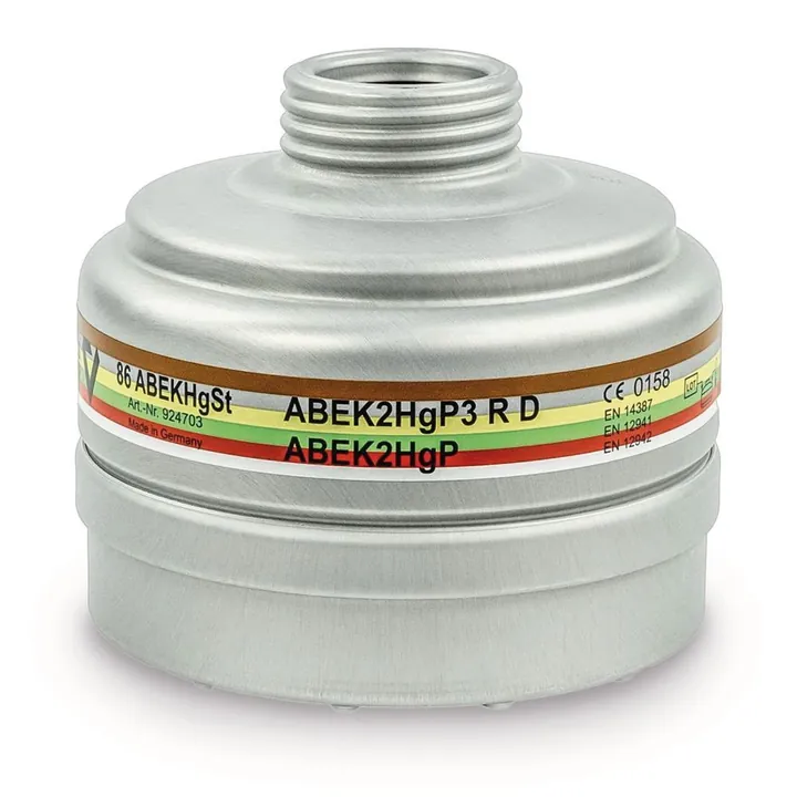 Filtru de protecție respiratorie, A2B2E2K2Hg-P3RD, 1 bucată — Carl Roth, cod KP20.1