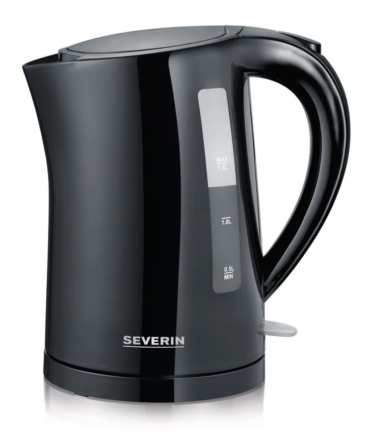 Fierbător, negru, fără fir, capacitate maximă 1.5 l, 2200 W, 1 unit(s) — Carl Roth, cod KT58.1