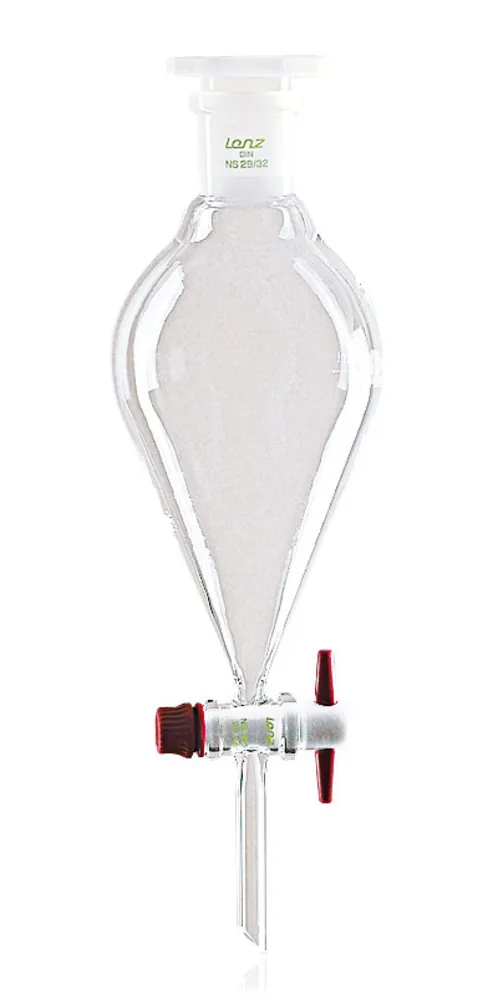Pâlnie de separare, cu robinet PTFE, formă conică DURAN®,, 1000 ml, 1 unit(s) — Carl Roth, cod KT74.1