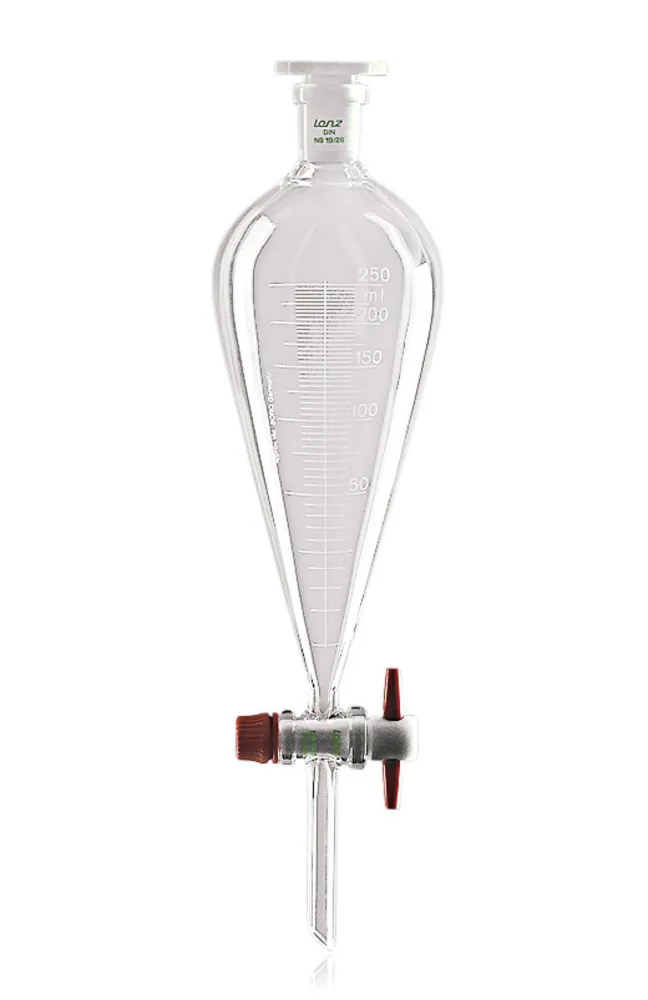 Pâlnie de separare, formă Squibb, gradată, dop PTFE 14.5, șlif 29/32, 500 ml — Carl Roth, cod KT79.1