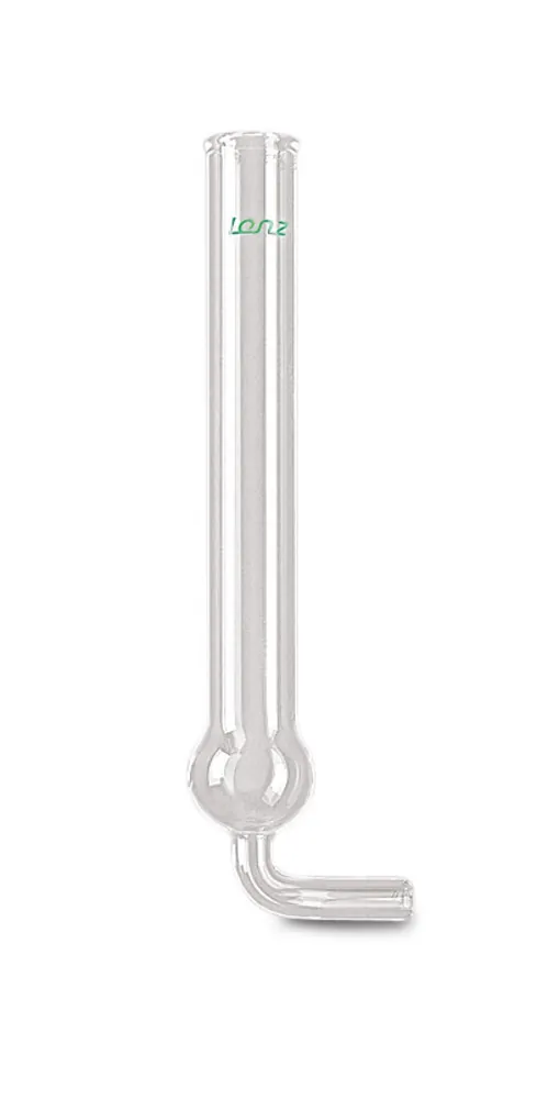 Tub de uscare, DURAN®, cotit, DIN 12610, Ø interior 13 mm, L 130 mm, 1 bucată — Carl Roth, cod KX76.1