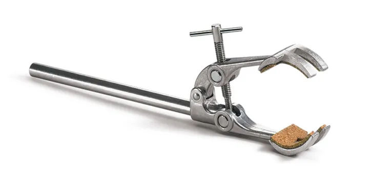 Clemă universală pentru stativ, zinc turnat sub presiune, fălci cu 4 degete, deschidere l 80mm, L 240 mm — Carl Roth, cod KX89.1