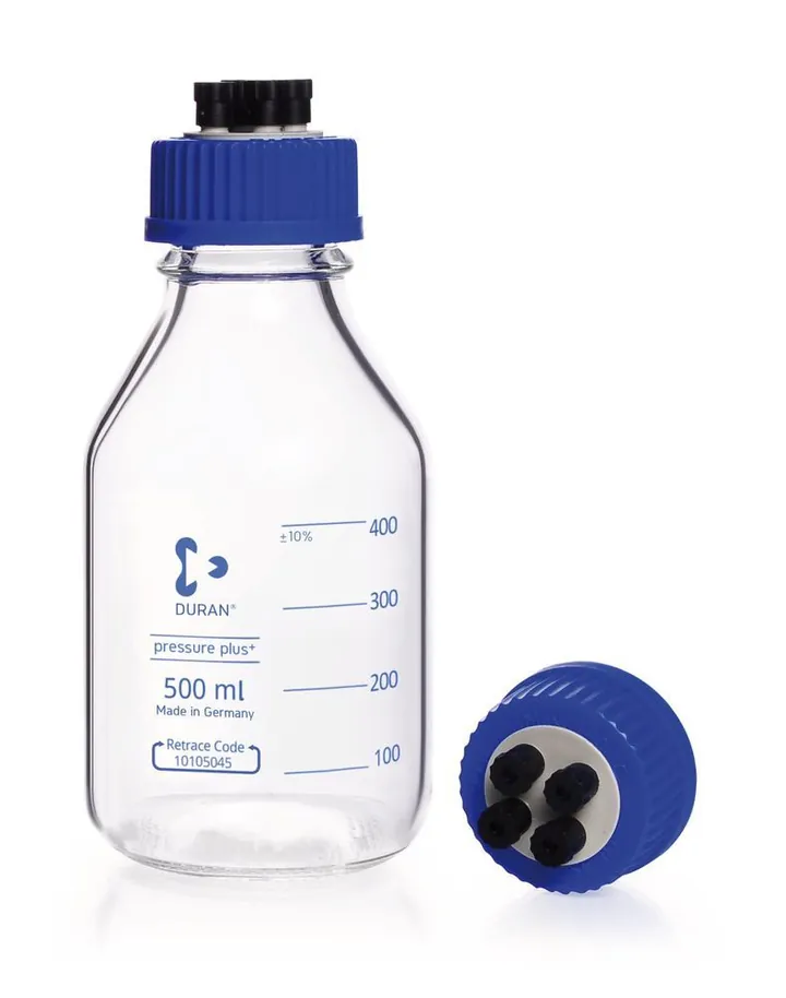 Sticle HPLC, 500 ml, capac cu filet HPLC DURAN®,, GL 45, 2 bucată(ți) — Carl Roth, cod KY94.1