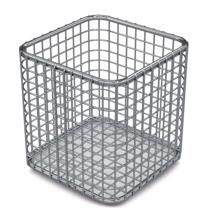 Coș Rotilabo® sterilizabil, oțel inoxidabil, oțel inoxidabil, L 100xW 100xH 100 mm — Carl Roth, cod L040.1