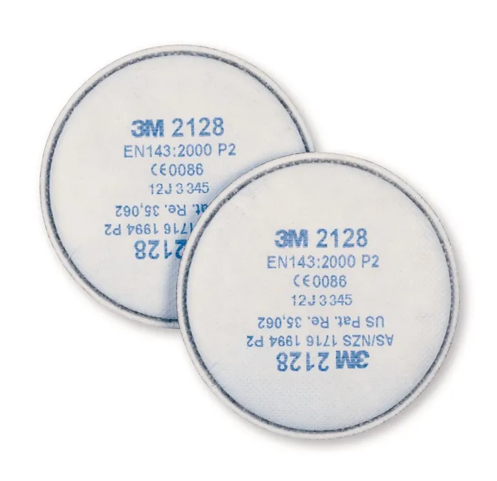Filtre rotunde pentru particule, 3 M, EN 143, filtru P2R, cărbune activ, 20 buc. — Carl Roth, cod L178.1