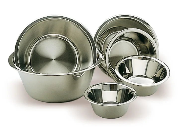 Vas suport, oțel inoxidabil 18/10, 8,3 l, Ø 320/200 mm, H 130 mm, 880 g — Carl Roth, cod L943.1