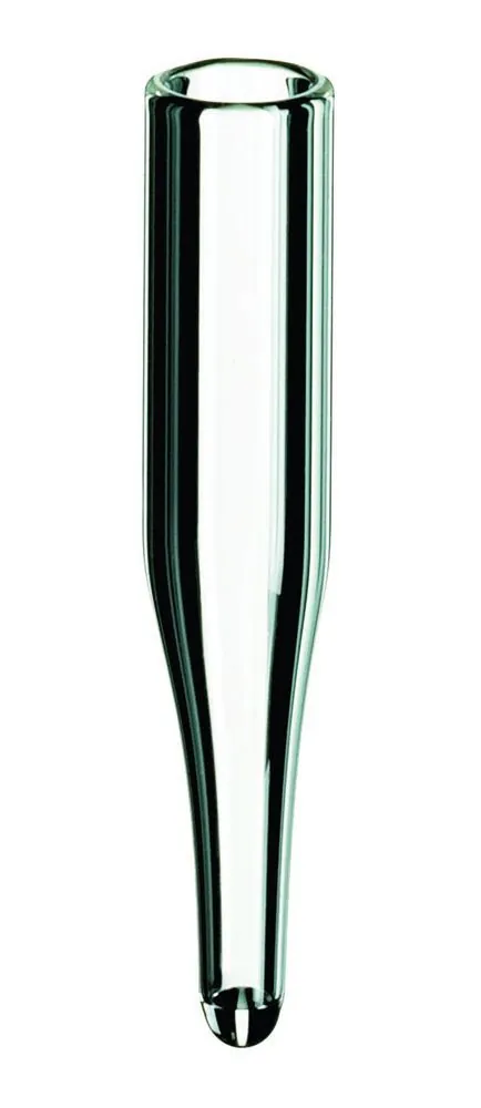 Micro-inserturi, sticlă borosilicată, sticlă clară, vârf conic 15 mm, 0.1 ml — Carl Roth, cod LC07.1