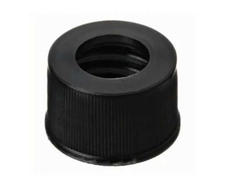 Capace cu filet, PP, negre, ND13, cu orificiu Ø 8.5mm, fără sept, 100 buc. — Carl Roth, cod LC41.1