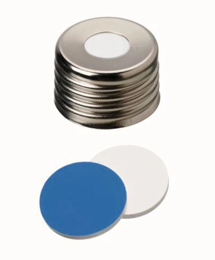 Capace cu filet magn. cu orificiu, oțel,ND18, Sept Silicon/PTFE UltraCl. — Carl Roth, cod LC52.1