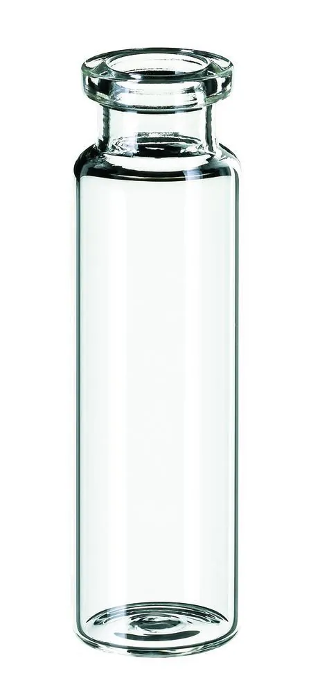 Rotilabo® flacoane cu margine rulată, gât lung, ND20, fund plat, 20ml, Ø 22.5xH75.5mm — Carl Roth, cod LC66.1