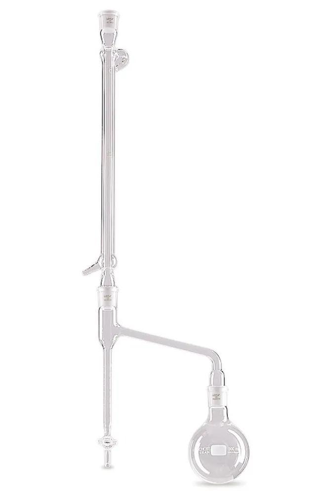 Tub contor pentru analiza apei, DURAN®, Dean Stark, punct zero deasupra robinetului — Carl Roth, cod LE61.1