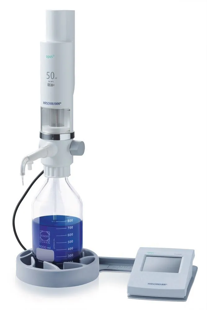 Biuretă digitală opus® titrare 50 ml, 1.0 până la 500 ml, < 2µl, W 63xD 80xH 320mm — Carl Roth, cod LK09.1