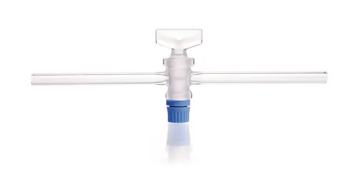 Robinet cu o singură cale, robinet din sticlă SBW, șlif DURAN®, 12.5, Ø tub 8mm, orificiu 2mm — Carl Roth, cod LP07.1