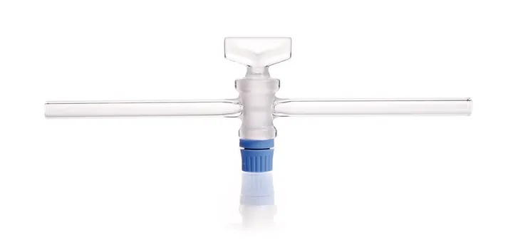 Robinet cu o singură cale, robinet din sticlă SBW, șlif DURAN®, 12.5, Ø tub 8mm — Carl Roth, cod LP08.1