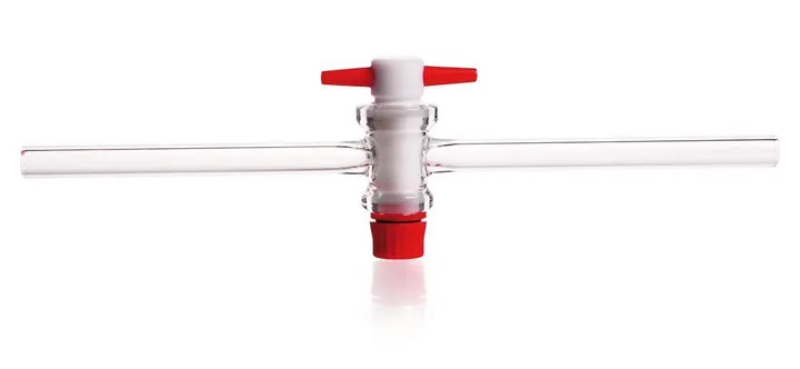 Robinet cu o cale, robinet PTFE DURAN®,, pentru șlif 29.2, Ø tub 18mm, orificiu 10 mm — Carl Roth, cod LP21.1