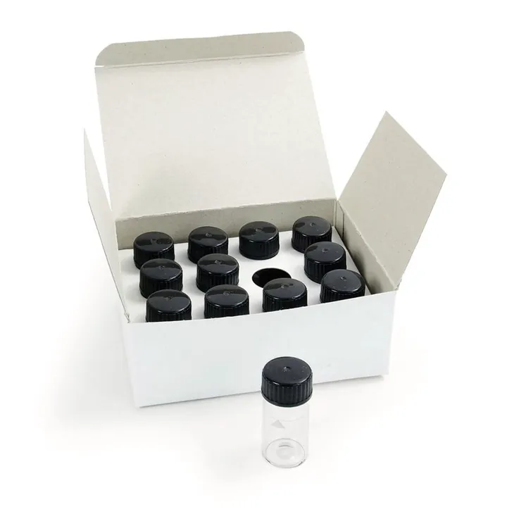 Set de cuvete de măsurare cu capac negru, H 55 mm, Ø 24 mm, pentru TB 211 IR — Carl Roth, cod LP40.1