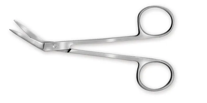 Foarfecă de disecție, unghiulară, oțel inoxidabil 18/8 rezistent la coroziune, L 115 mm, 1 bucată — Carl Roth, cod LT18.1