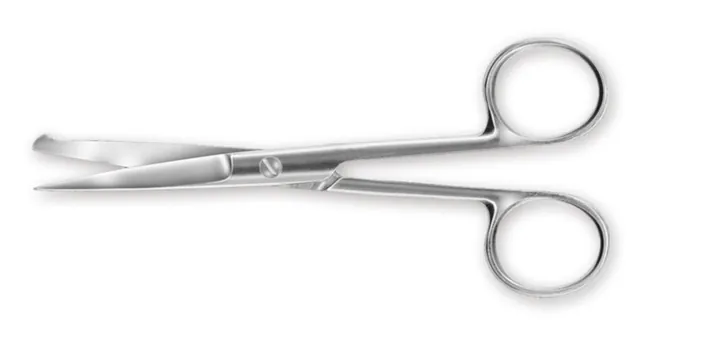 Foarfecă de disecție, vârf bulbos, oțel inoxidabil 18/8 rezistent la coroziune, L 145 mm — Carl Roth, cod LT19.1