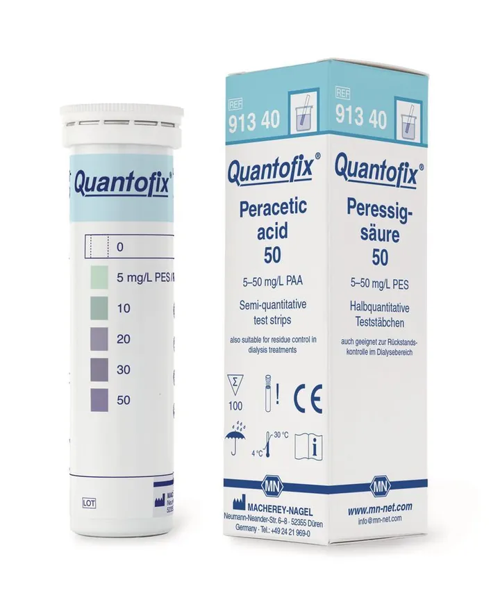 Benzi de testare Quantofix®, acid peracetic, L 95 x W 6 mm, 0-5-10-20-30-50 — Carl Roth, cod LT44.1