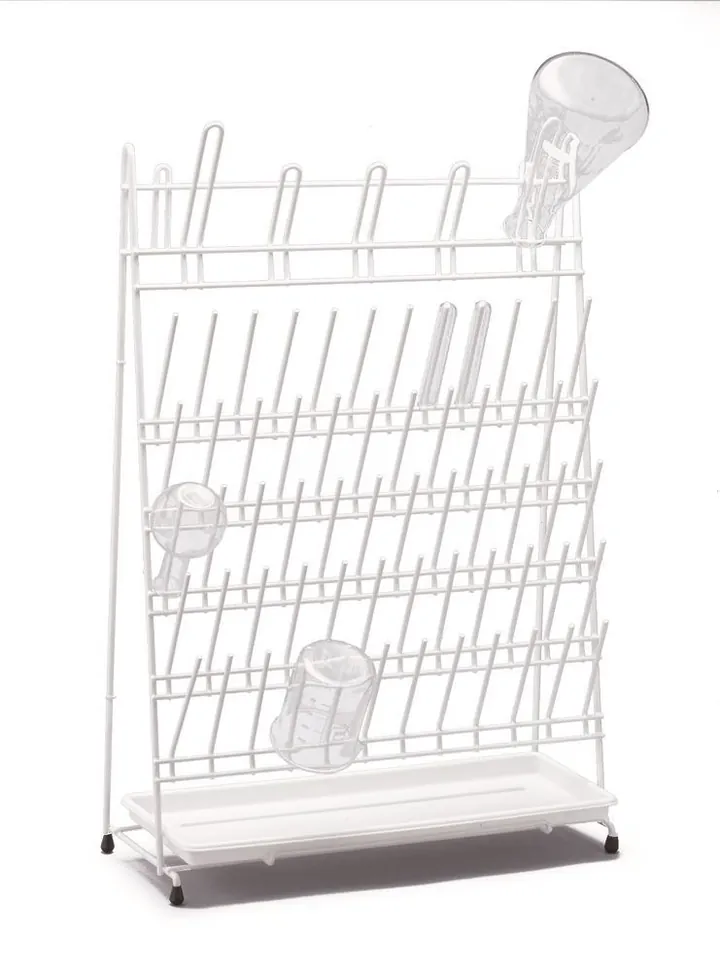 Suport Rotilabo®-drying, PE, 60 tije / 5 tije arcuite, H 610 mm, 1 buc. — Carl Roth, cod N142.1