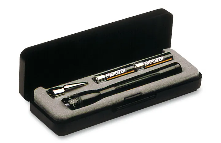 Lanternă, Micro-Mag și Mini-Mag, neagră, cu clemă de buzunar, lungime 125 mm, 1 bucată — Carl Roth, cod N258.1