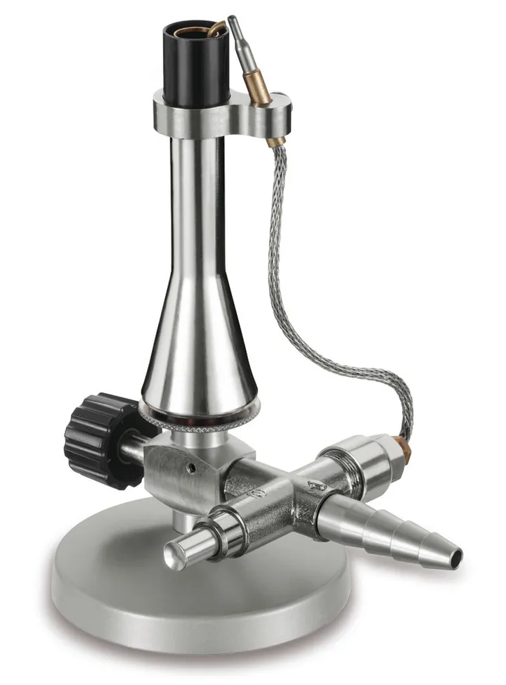 Arzătoare de laborator de siguranță conform Teclu, valvă de închidere cu ac, gaz natural H 180 mm — Carl Roth, cod NA05.1