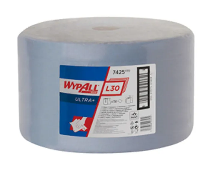 Wypall® L30 ULTRA+, 3 straturi, albastru, Dimensiune prosop 370 x 380 mm, 1 bucată — Carl Roth, cod NH11.1