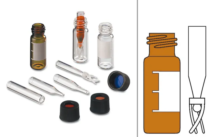 Flacoane Rotilabo®-screw cu gât ND10, 1.5 ml, sticlă transparentă, cu zonă de etichetare — Carl Roth, cod NN01.1