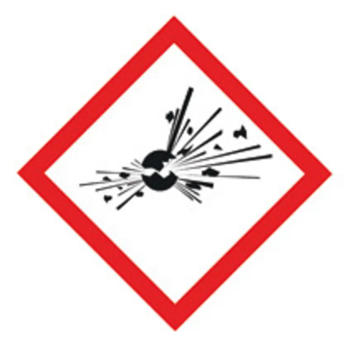 Pictograme de pericol GHS combinabile, GHS01, folie PE, bombă explozivă, 22x22 mm, rolă — Carl Roth, cod NP43.1