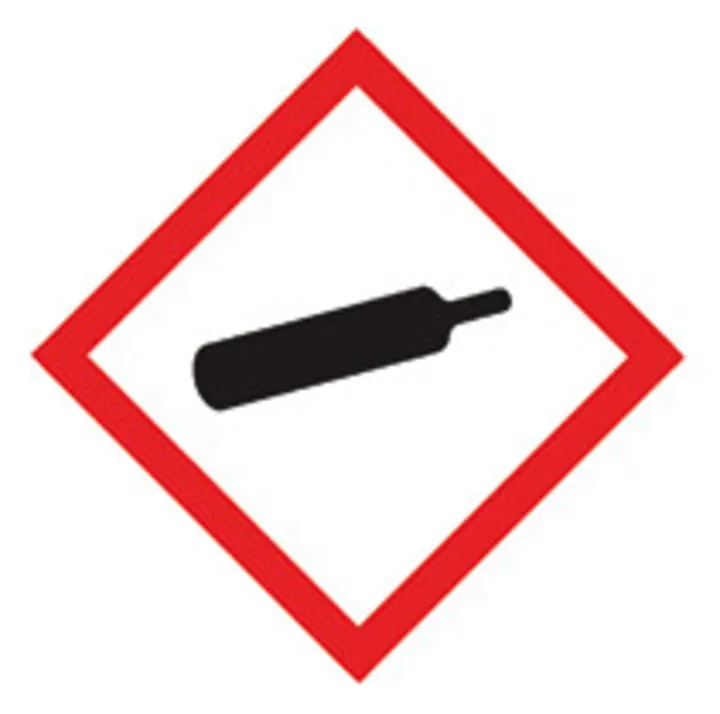 Pictograme de pericol GHS combinabile, GHS04, folie PE, butelie de gaz, 22 x 22 mm, rolă — Carl Roth, cod NP46.1