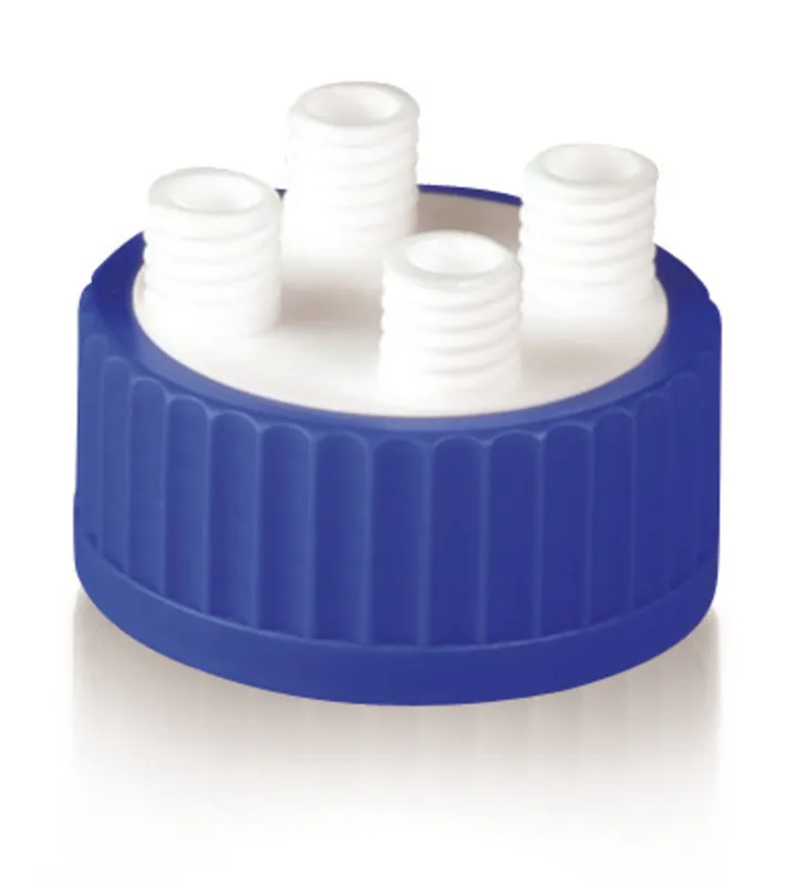 Multidispenser pentru sticle GLS 80, PTFE, 4 gâturi cu filet GL 18, 1 bucată — Carl Roth, cod NY20.1
