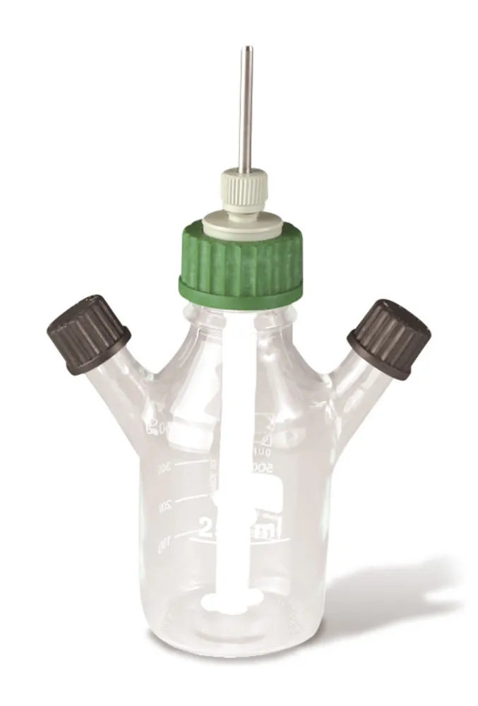 Balon de cultură cu trei gâturi, 50 ml, filet, gâturi laterale GL 14, 1 bucată — Carl Roth, cod NY29.1