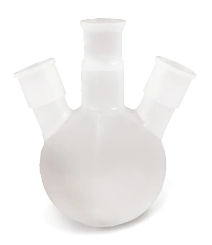 Baloane cu trei gâturi, PFA, 250 ml, NS 29/32, gât lateral NS 29/32, 1 bucată — Carl Roth, cod NY46.1