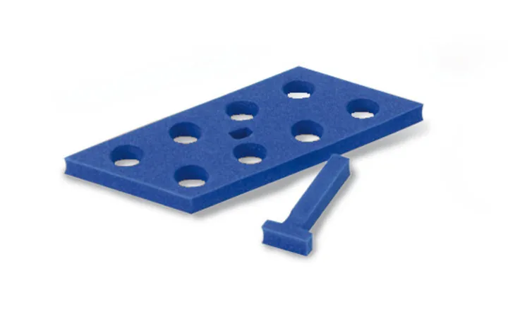 Suporturi Rotilabo®-floating, 8 orificii, albastru, pentru tuburi de 15 ml, HDPE, 5 buc. — Carl Roth, cod P200.1