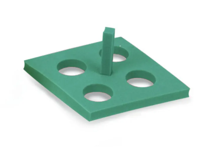 Suporturi Rotilabo®-floating, 4 orificii, verde, pentru tuburi de 50 ml, HDPE, 5 buc. — Carl Roth, cod P201.1