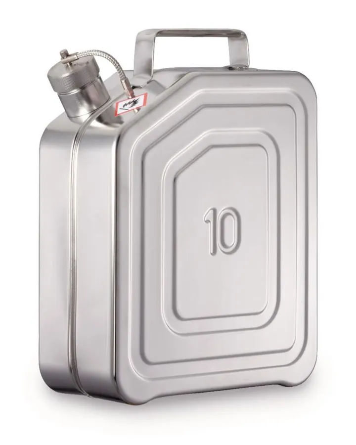Canistră de siguranță, oțel inoxidabil, cu capac cu filet și aprobat UN-X, 10 l — Carl Roth, cod PC08.1