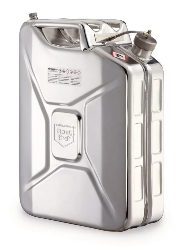Canistră de siguranță, oțel inoxidabil, cu capac cu filet și aprobat UN-X, 20 l — Carl Roth, cod PC09.1
