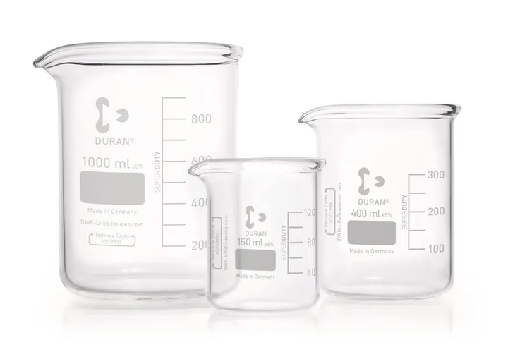 Pahare Berzelius DURAN®-Super, volum 250 ml, Ø exterior 70 mm, H 95 mm — Carl Roth, cod PC34.1