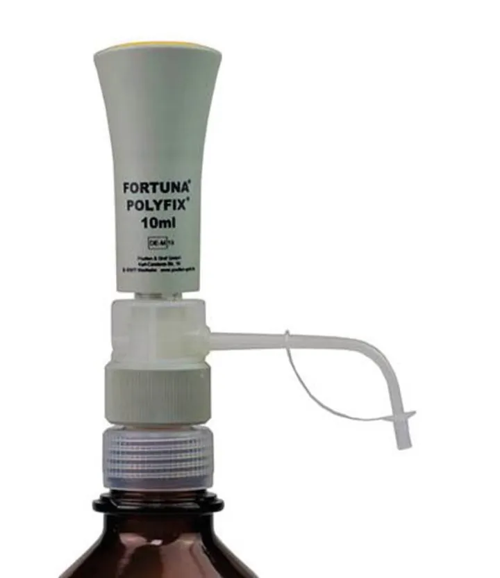 Dozator FORTUNA® POLYFIX®, 2-10 ml, piston învelit în PTFE, 1 bucată — Carl Roth, cod PK97.1